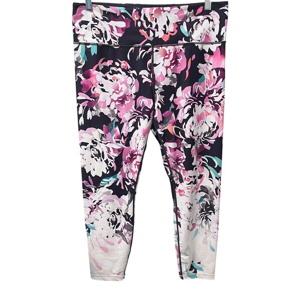 ATHLETA | Elation Blossom Floral Leggings 7/8 Length XL - Picture 3 of 10